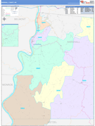 Marshall County, WV Digital Map Color Cast Style