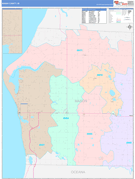 Mason County, MI Digital Map Color Cast Style