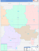 McCook County, SD Digital Map Color Cast Style