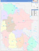 McHenry County, ND Digital Map Color Cast Style
