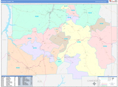 McKean County, PA Digital Map Color Cast Style