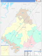McMinn County, TN Digital Map Color Cast Style