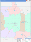 McPherson County, KS Digital Map Color Cast Style