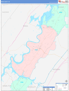 Meigs County, TN Digital Map Color Cast Style