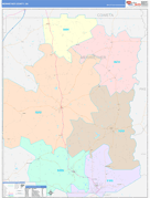 Meriwether County, GA Digital Map Color Cast Style