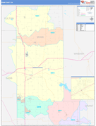 Miami County, IN Digital Map Color Cast Style