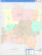 Miami County, OH Digital Map Color Cast Style