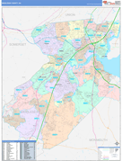 Middlesex County, NJ Digital Map Color Cast Style