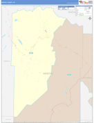 Mineral County, CO Digital Map Color Cast Style