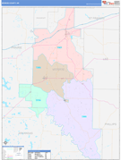 Monroe County, AR Digital Map Color Cast Style