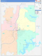 Monroe County, IN Digital Map Color Cast Style