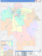 Montgomery County, AL Digital Map Color Cast Style