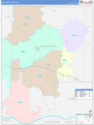 Montgomery County, MO Digital Map Color Cast Style