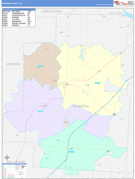 Morrow County, OH Digital Map Color Cast Style