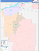 Morrow County, OR Digital Map Color Cast Style