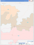 Motley County, TX Digital Map Color Cast Style