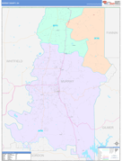 Murray County, GA Digital Map Color Cast Style