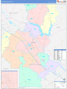 Natchitoches Parish (County), LA Digital Map Color Cast Style