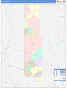 Navajo County, AZ Digital Map Color Cast Style