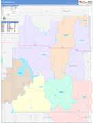 Nelson County, ND Digital Map Color Cast Style