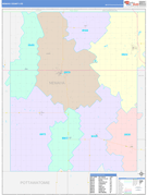 Nemaha County, KS Digital Map Color Cast Style