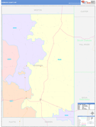 Niobrara County, WY Digital Map Color Cast Style