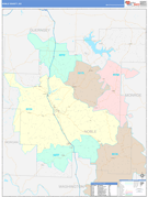 Noble County, OH Digital Map Color Cast Style