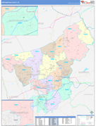 Northampton County, PA Digital Map Color Cast Style