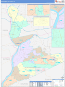 Northumberland County, PA Digital Map Color Cast Style