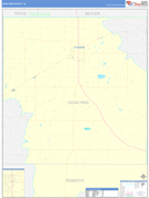 Ochiltree County, TX Digital Map Color Cast Style