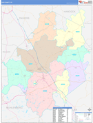 Ohio County, KY Digital Map Color Cast Style