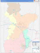 Orange County, NC Digital Map Color Cast Style