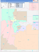 Otero County, NM Digital Map Color Cast Style
