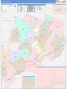 Otsego County, NY Digital Map Color Cast Style