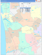 Ottawa County, MI Digital Map Color Cast Style