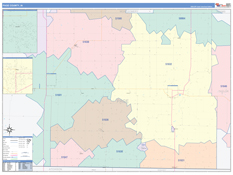 Page County, IA Digital Map Color Cast Style