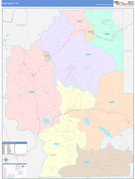 Park County, CO Digital Map Color Cast Style