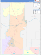 Park County, MT Digital Map Color Cast Style