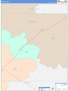 Parmer County, TX Digital Map Color Cast Style