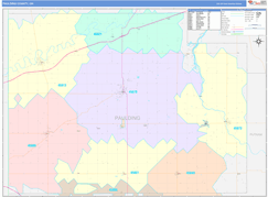 Paulding County, OH Digital Map Color Cast Style