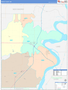 Pemiscot County, MO Digital Map Color Cast Style