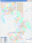 Penobscot County, ME Digital Map Color Cast Style