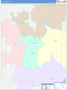 Perkins County, SD Digital Map Color Cast Style