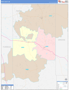 Perry County, MS Digital Map Color Cast Style