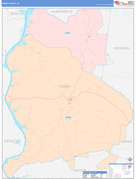 Perry County, TN Digital Map Color Cast Style