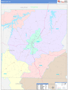 Person County, NC Digital Map Color Cast Style