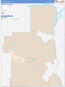 Petroleum County, MT Digital Map Color Cast Style