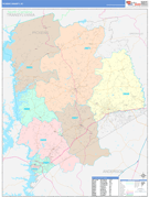 Pickens County, SC Digital Map Color Cast Style