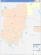 Pierce County, ND Digital Map Color Cast Style