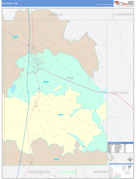 Pike County, MS Digital Map Color Cast Style